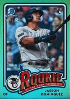 2024 Bowman Rookie of the Year Favorites #ROY6 Jasson Dominguez Aqua Baseball Card