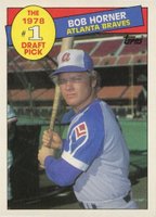 1985 Topps #276 Bob Horner Baseball Card