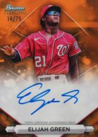 2023 Bowman Sterling Prospect Autographs #PAEG Elijah Green Orange Baseball Card