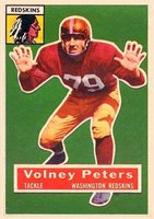 1956 Topps #73 Volney Peters Football Card