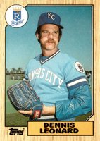 1987 Topps Tiffany #38 Dennis Leonard Baseball Card