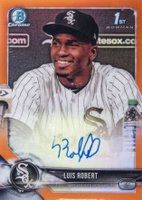 2018 Bowman Prospects Autographs Chrome #LR Luis Robert Orange Refractor Baseball Card