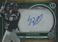 2020 Topps Tribute Autographs #TALR Luis Robert Green Baseball Card