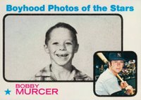 1973 Topps #343 Bobby Murcer Boyhood Photo Baseball Card