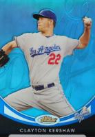 2010 Finest  #106 Clayton Kershaw Blue Refractor Baseball Card