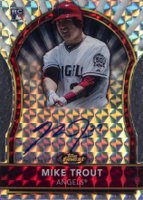 2011 Finest #84 Mike Trout Die-Cut Mosaic-Autograph Baseball Card