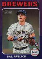2024 Topps Heritage #451 Sal Frelick Chrome-Purple Baseball Card