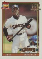 1991 Topps Desert Shield #408 Ernest Riles Baseball Card
