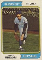 1974 Topps #537 Steve Mingori Baseball Card