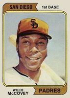 1974 Topps #250s Willie McCovey San Diego Baseball Card
