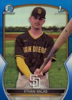 2023 Bowman Chrome Prospects #BCP171 Ethan Salas Blue Baseball Card