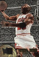 1995 Metal #13 Michael Jordan Silver Spotlight Basketball Card
