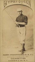 1887 Gypsy Queens # Danny Richardson Bat at ready at 45 Baseball Card