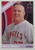 2015 Topps Heritage  #500 Mike Trout Gray Jersey Baseball Card