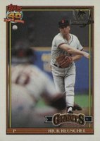 1991 Topps Desert Shield #422 Rick Reuschel Baseball Card