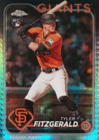2024 Topps Chrome #131 Tyler Fitzgerald Prism Refractor Baseball Card