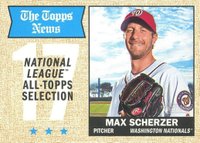 2017 Topps Heritage  #378 Max Scherzer Baseball Card