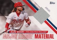 2024 Topps Major League Material #MLM2AB Alec Bohm Series 2 Baseball Card