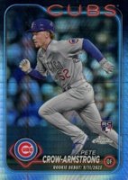 2024 Topps Chrome Update #USC158 Pete Crow-Armstrong Prism Refractor Baseball Card