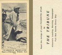 1916 Altoona Tribune #147 Clarence Rowland Baseball Card