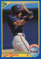 1990 Score #650 Dave Justice Baseball Card