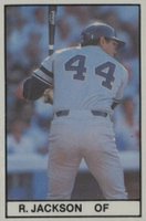 1981 All-Star Game Program Inserts-Hand Cut # Reggie Jackson Baseball Card