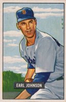 1951 Bowman #321 Earl Johnson Baseball Card