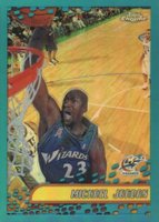 2001 Topps Chrome #95 Michael Jordan Refractor Basketball Card