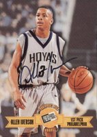 1996 Press Pass Autographs # Allen Iverson Basketball Card