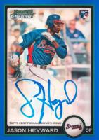 2010 Bowman Chrome #200 Jason Heyward Blue Refractor-Autograph Baseball Card