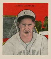 1933 Tattoo Orbit # Ernie Lombardi Baseball Card