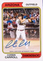 2023 Topps Heritage Real One Autographs #ROACCR Corbin Carroll Baseball Card