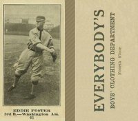 1916 Everybody's #61 Eddie Foster Baseball Card