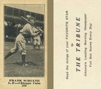 1916 Altoona Tribune #156 Frank Schulte Baseball Card