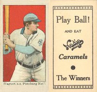 1909 Nadja Caramel # Honus Wagner Batting Baseball Card