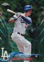 2018 Topps Chrome #132 Cody Bellinger Green Wave Refractor Baseball Card