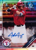 2019 Bowman Draft Chrome Draft Picks Autograph #CDAJJ Josh Jung Refractor Baseball Card