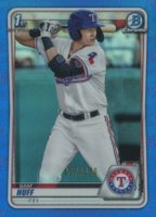 2020 Bowman Chrome Prospects #BCP33 Sam Huff Blue Refractor Baseball Card