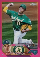2023 Topps Chrome #97 Shintaro Fujinami Pink Refractor Baseball Card