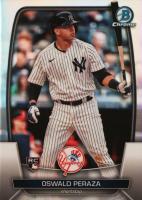 2023 Bowman Chrome #44 Oswald Peraza Refractor Baseball Card