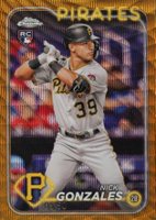 2024 Topps Chrome #72 Nick Gonzales Gold Wave Baseball Card