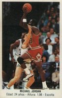1987 Merchante Spanish Stickers #146 Michael Jordan Basketball Card
