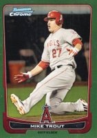 2012 Bowman Chrome #157 Mike Trout Green Refractor Baseball Card