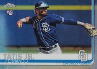 2019 Topps Chrome #203 Fernando Tatis Jr. Refractor Baseball Card