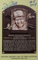 1964 DATE Hall of Fame Yellow Plaque Postcard # Frank Thomas Baseball Card