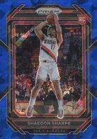 2022 Panini Prizm #250 Shaedon Sharpe Blue Ice Basketball Card