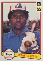 1982 Donruss #240 Rodney Scott Baseball Card