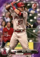 2017 Bowman #100 Mike Trout Purple Baseball Card