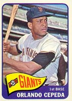 1965 Topps #360 Orlando Cepeda Baseball Card