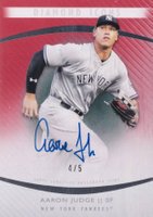 2017 Topps Diamond Icons Autographs #AUAJU Aaron Judge Red Baseball Card